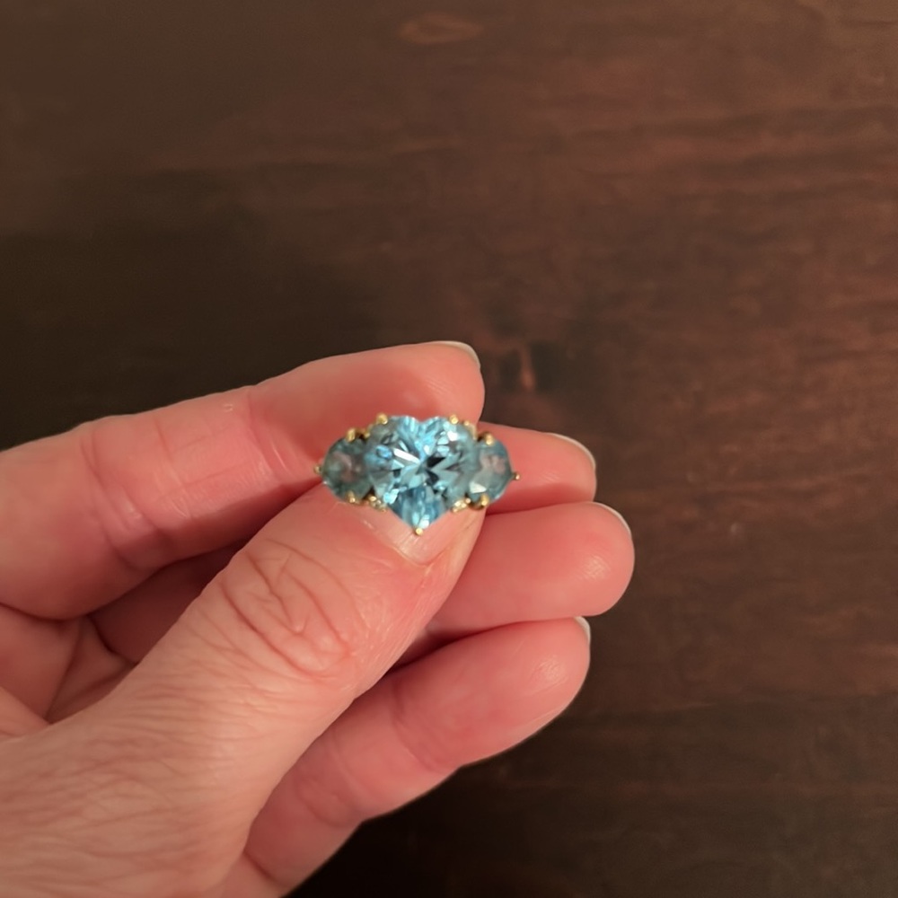 Blue topaz ring - Picture 3 of 6